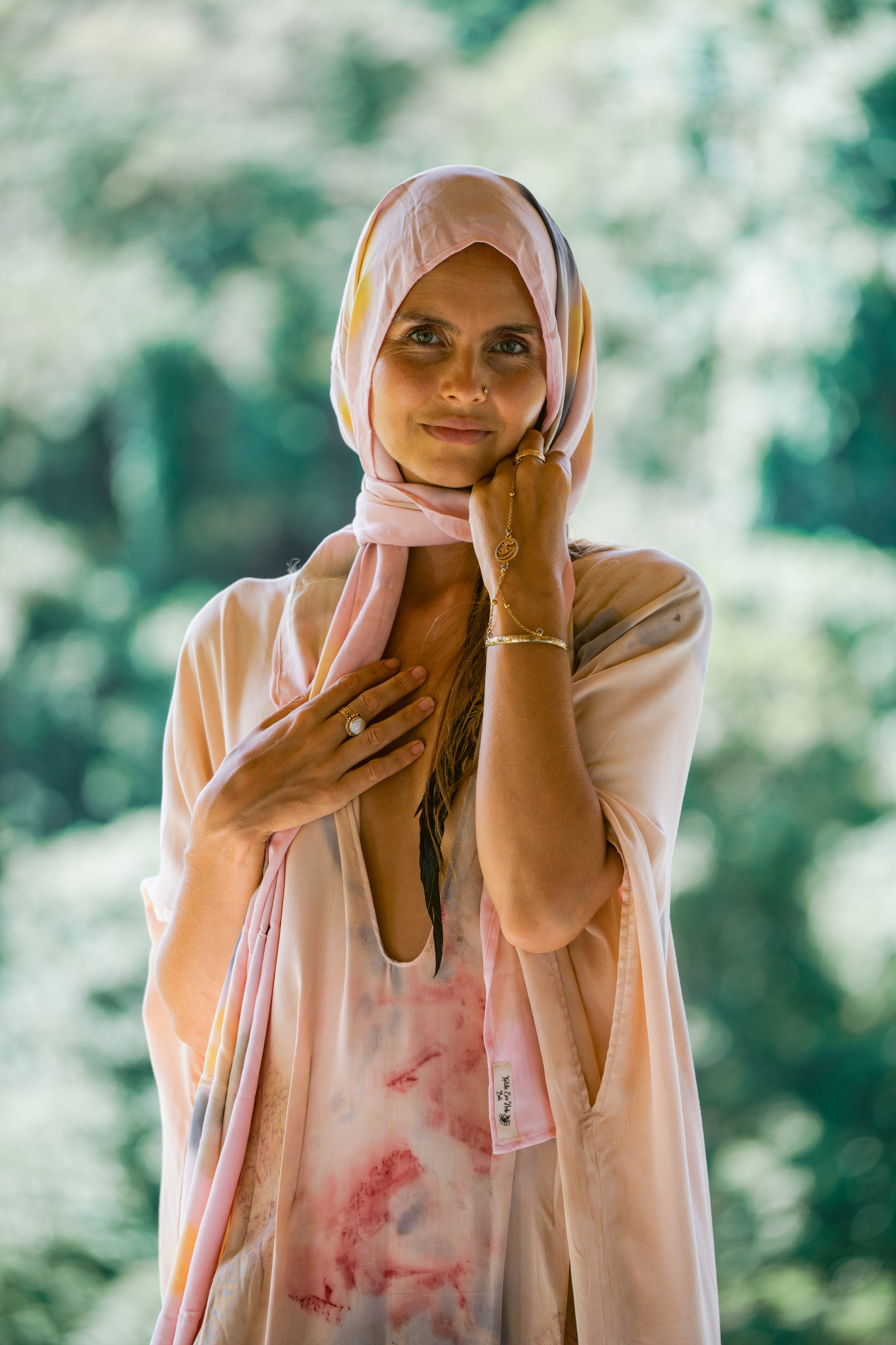 The Parvati – Pink, Red, Yellow & Blue  Eco Vero Friendly Print Dress